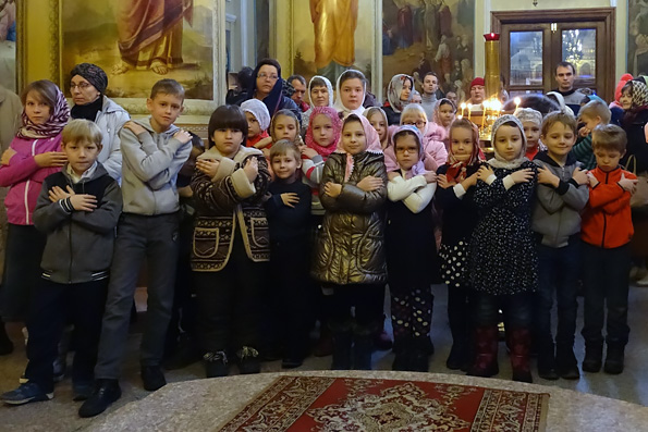 В Покровском храме города Казани состоялась Литургия для детей