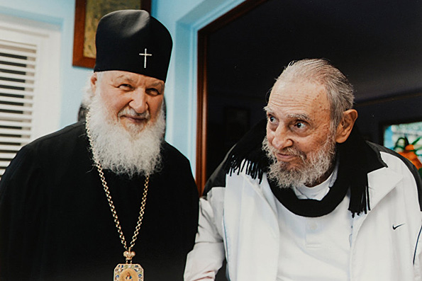 Патриарх Кирилл с Фиделем Кастро обсудили международные отношения