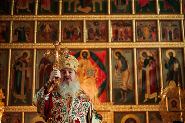В Неделю Торжества Православия митрополит Феофан совершил Литургию в Благовещенском соборе Казани