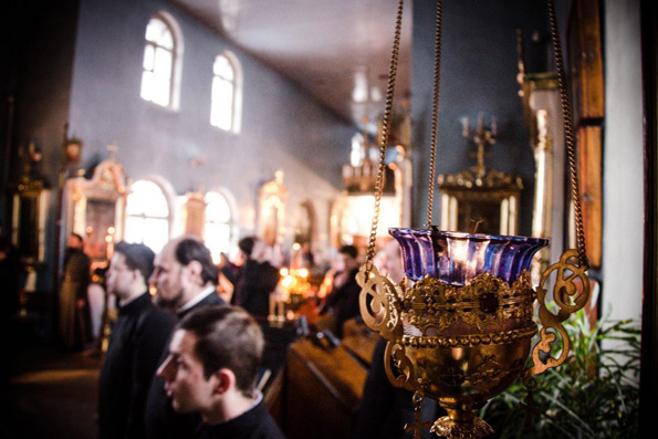 В Казанской духовной семинарии совершена вечерняя Литургия Преждеосвященных Даров