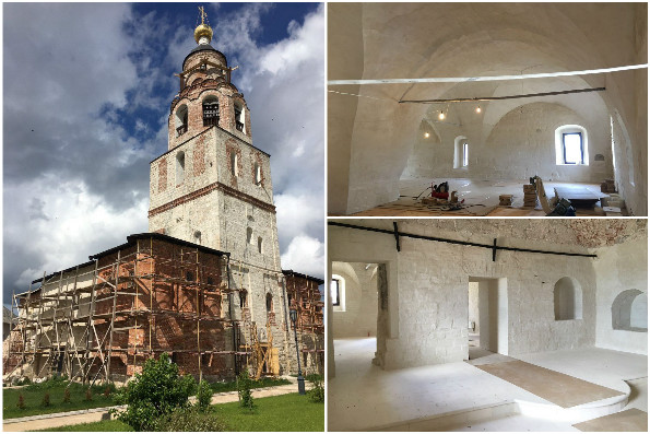 В Свияжском монастыре ведется реставрация Никольской церкви