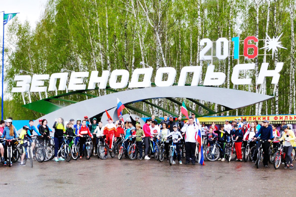 Велопробег, посвященный Дню Победы, прошел в Зеленодольске