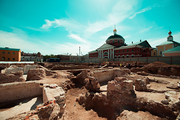 Андрей Старков: фундамент Казанского собора сохранился удивительно хорошо