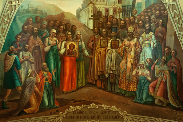 Икона Казанской Богоматери в хронологии российской истории