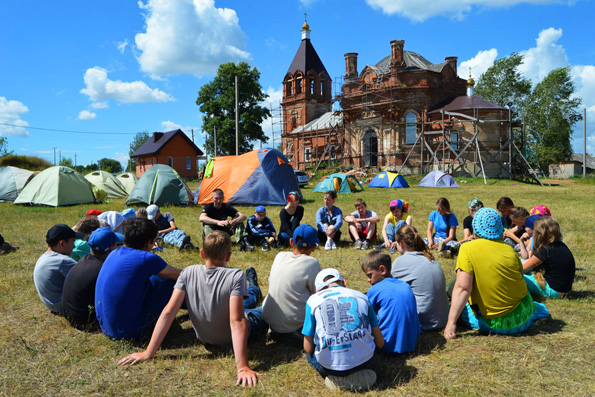 В селе Умяк прошли вторые летние сборы клуба юных спасателей