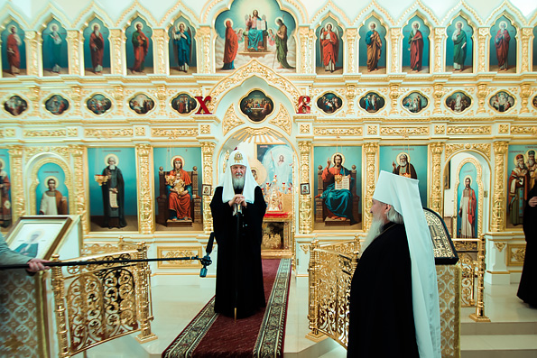 Патриарх Кирилл посетил Казанское епархиальное управление