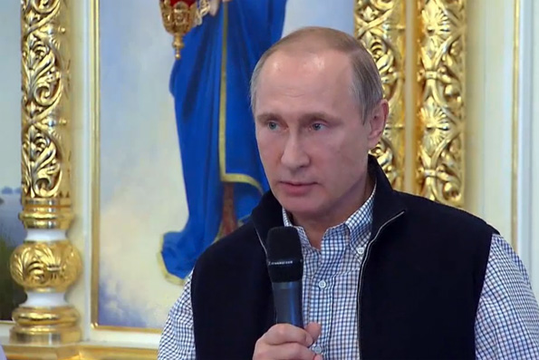 Президент России на Валааме призвал молиться о летчиках, погибших в Сирии