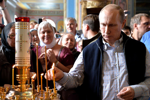 Владимир Путин причастился Святых Христовых Таин в Валаамском монастыре