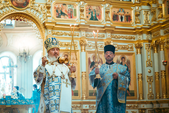 В день Успения Богородицы престольный праздник в Свияжском монастыре возглавил митрополит Феофан