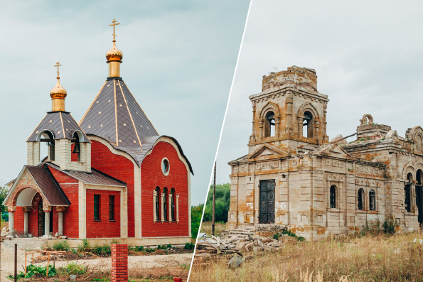 В Лениногорском благочинии строят новый храм и восстанавливают старый