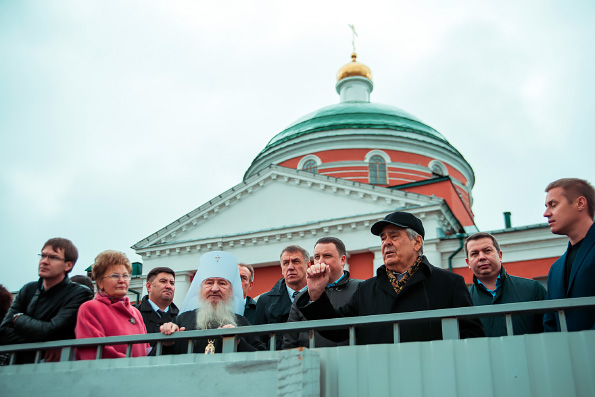 Митрополит Феофан и М. Шаймиев возглавили очередное рабочее совещание по воссозданию собора Казанского образа Богородицы