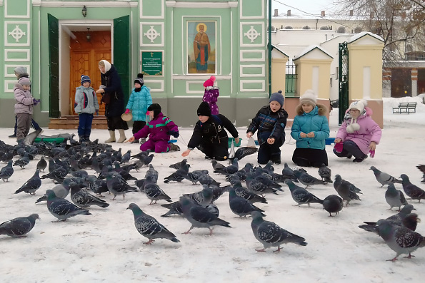 В Никольском храме Казани прошел зимний приходской лагерь для детей