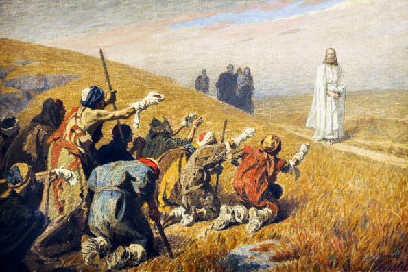 Исцеление Иисусом Христом десяти прокаженных