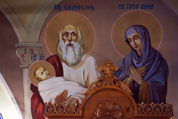 Праведные Симеон Богоприимец и Анна пророчица