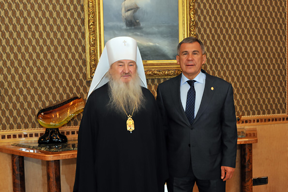 Состоялась встреча Президента Татарстана с главой Татарстанской митрополии