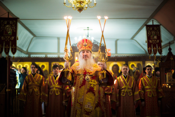 В среду Светлой седмицы митрополит Феофан совершил Литургию в Кизическом монастыре Казани