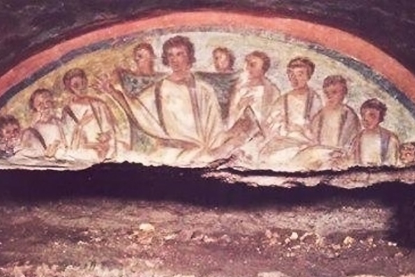 Лазер помог ученым найти уникальные фрески в катакомбах Рима