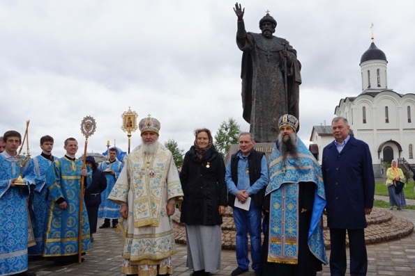 Памятник Ивану III открыли на месте «Стояния на Угре»