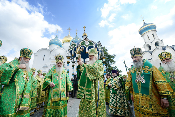 В день памяти преподобного Сергия Радонежского Предстоятель Русской Церкви совершил Литургию в Троице-Сергиевой лавре