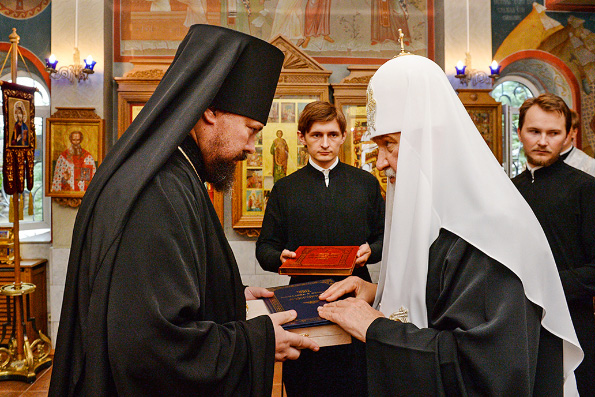 Святейший Патриарх Кирилл совершил наречение архимандрита Илии (Казанцева) во епископа Бирского