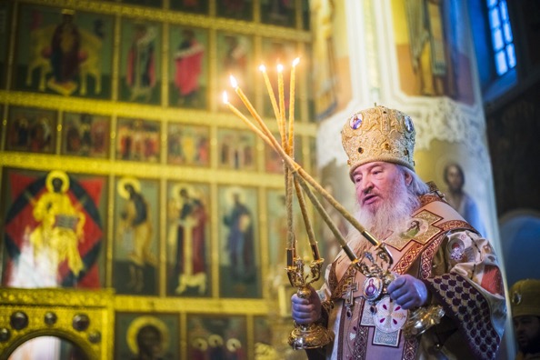 В праздник Обрезания Господня митрополит Феофан совершил Литургию в Благовещенском соборе Казани