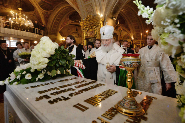 Патриарх Кирилл: Мы сохраним в памяти светлый образ Святейшего Патриарха Алексия