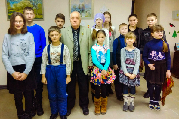 В елабужском монастыре прошла встреча учащихся воскресной школы с участником Битвы за Ленинград
