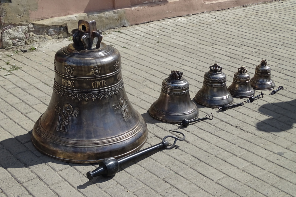 На колокольне Никольского собора Казани появились новые колокола