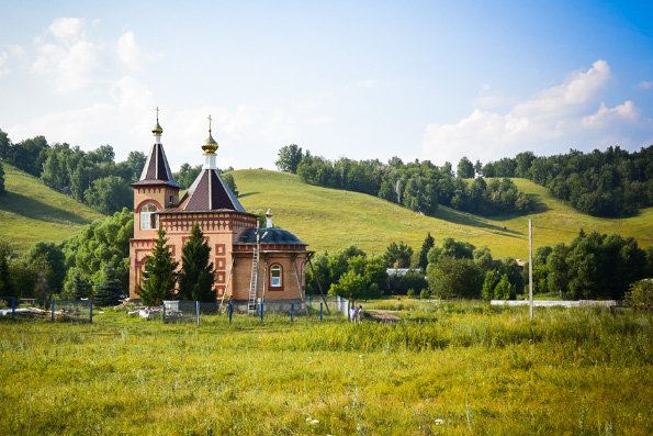 В Лениногорском районе завершается строительство храма Усекновения главы Иоанна Предтечи
