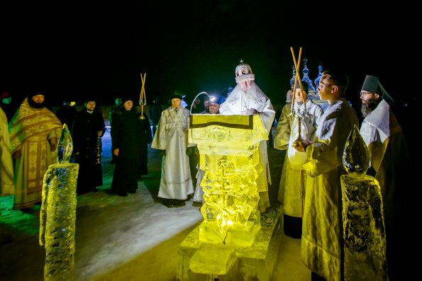 В праздник Богоявления митрополит Феофан возглавил торжества в Раифском монастыре