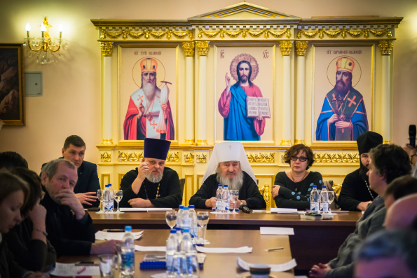 Проекты интерьера воссоздаваемого Казанского собора обсудили на выездном заседании Экспертного совета по церковному искусству