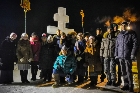В дни празднования Крещения Господня православная молодежь Казани посетила Никольский храм села Куюки