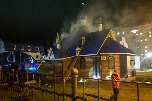 Ведутся восстановительные работы в пострадавшем в результате поджога храме Зеленодольска