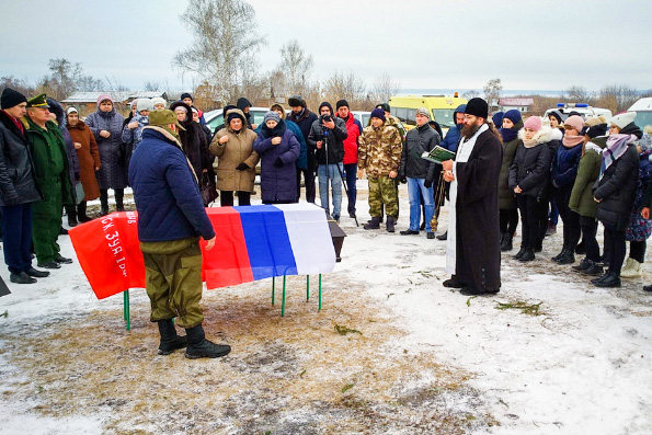 Священник из города Болгар принял участие в перезахоронении останков бойца Великой Отечественной войны