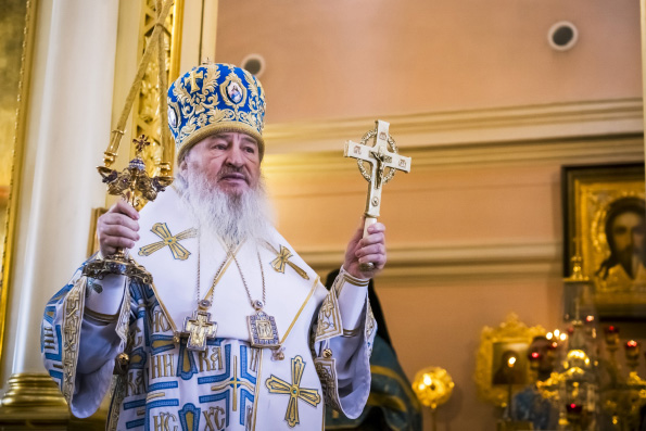 Проповедь митрополита Феофана в праздник Сретения Господня в Казанско-Богородицком монастыре