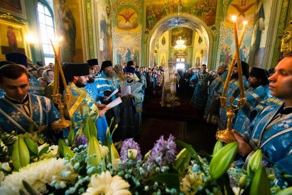 Митрополит Феофан возглавил престольный праздник в Благовещенском соборе Казанского кремля