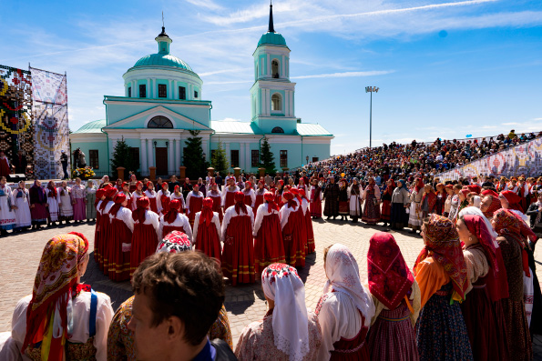 В праздновании фестиваля русского фольклора «Каравон» приняли участие представители Казанской епархии