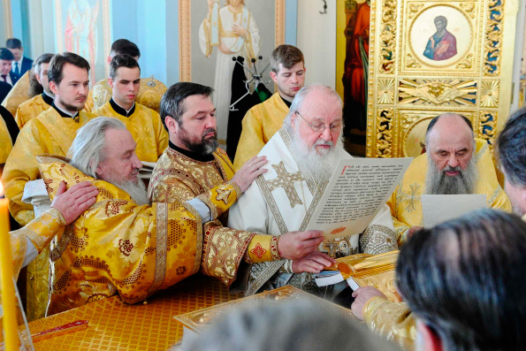 Святейший Патриарх Кирилл возглавил хиротонию архимандрита Игнатия (Григорьева) во епископа Чистопольского и Нижнекамского
