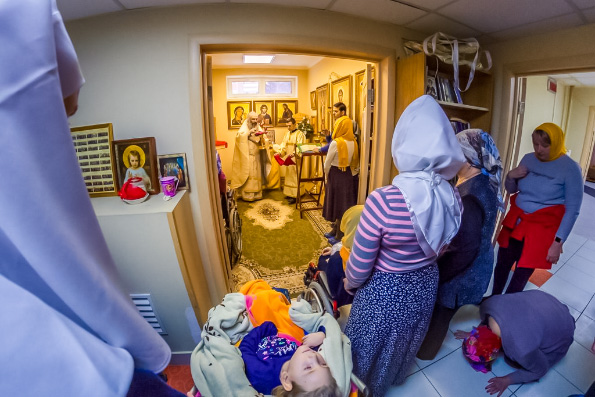 В дни празднования Рождества в казанском хосписе прошло богослужение