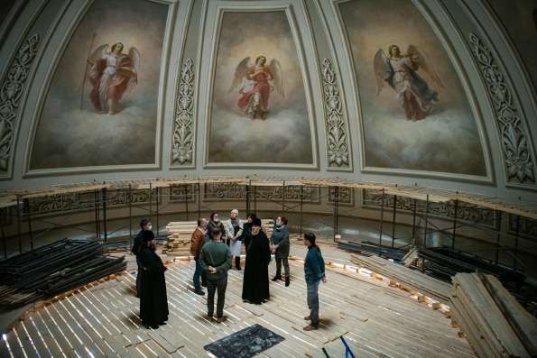 Роспись воссоздаваемого Казанского собора обсудили на совещании в Казанско-Богородицком монастыре