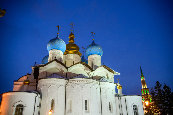 На портале «Православие в Татарстане» состоялась трансляция Пасхального богослужения из Благовещенского собора Казани