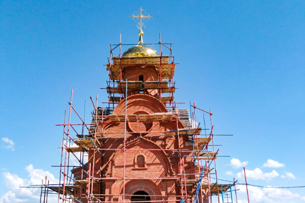 В селе Караишево Лаишевского района продолжается строительство храма в честь пророка Божия Илии