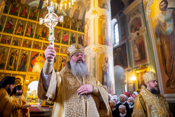В Неделю 34-ю по Пятидесятнице митрополит Кирилл совершил Литургию в Благовещенском соборе Казанского кремля