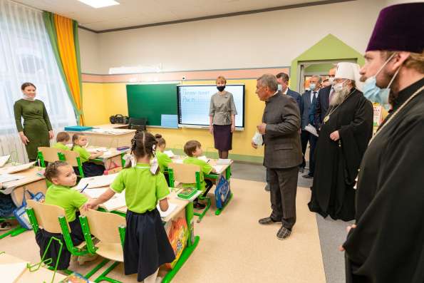 Президент Татарстана посетил детский сад «Росток» Казанской епархии