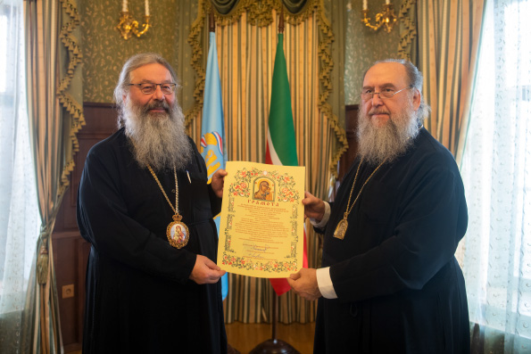 Для участия в молитвенных торжествах в Казань прибыл митрополит Астанайский и Казахстанский