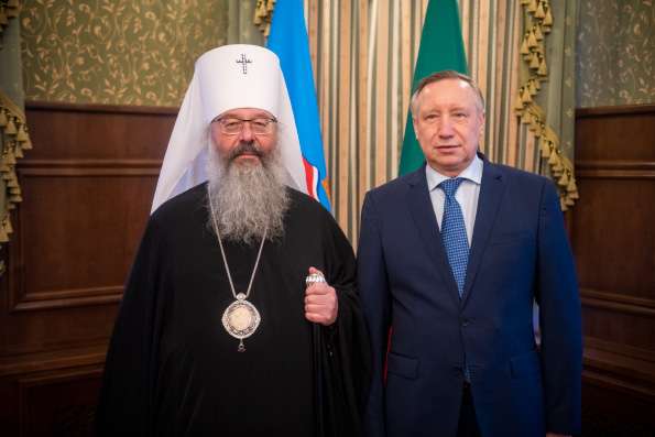 Митрополит Кирилл встретился с губернатором Санкт-Петербурга Александром Бегловым