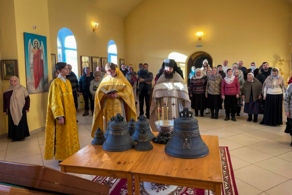 В Ильинском храме посёлка Борисково освятили колокола