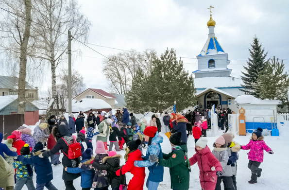 Приход села Кощаково организовал народные гуляния по случаю Масленицы