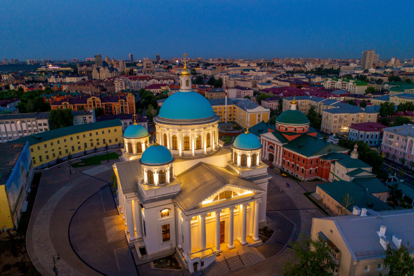 Фильм об истории воссоздания собора на месте явления Казанской иконы Божией Матери