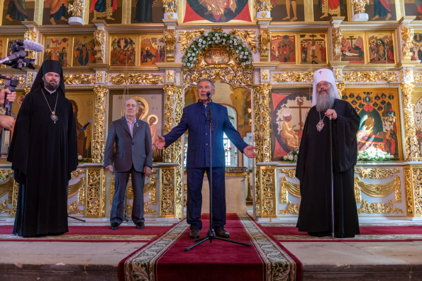 Президент Татарстана принял участие в памятных мероприятиях в Свияжске, посвящённых 25-летию возрождения Успенской обители